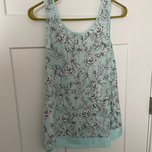 NWT J Crew Polyester Floral Tank Top - Picture 3 of 3
